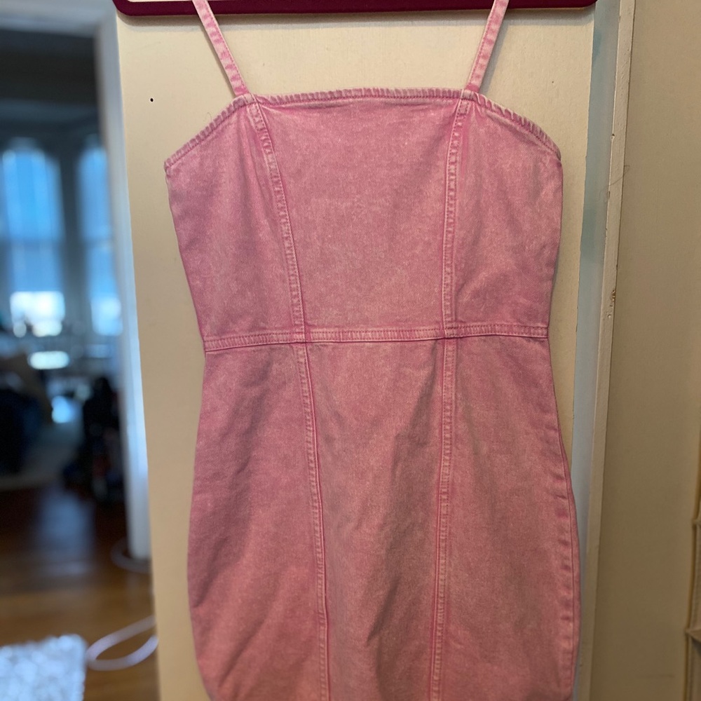 H&M Pink Denim Dress